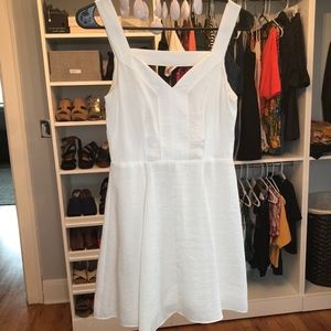 BCBG White Satin Dress